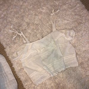 Urban Outfitters White Flowy Top